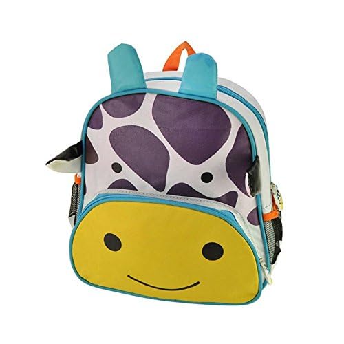 DLM Direct Children's Cute Animal Print Giraffe Design Backpack School Rucksack with 3D Animal Features
