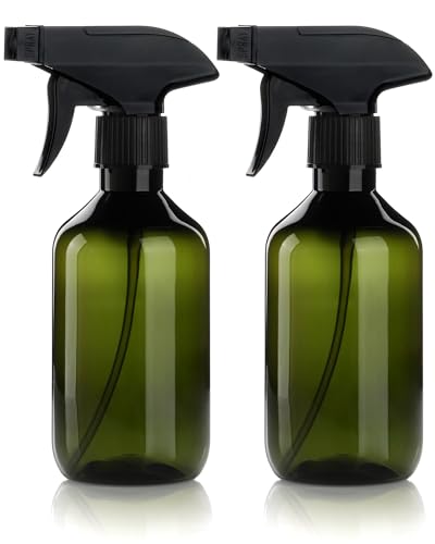 lulir 2 Pièces 300ml Flacons Pulvérisateurs à Main Eau Vaporisateur Spray Vide Réutilisable Plastique Bouteille pour Plante Nettoyage Jardinage Cheveux (Vert foncé)