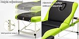 Sofa do masażu, aluminiowe składane 3-sekcyjne łóżko do masażu Spa, stół kosmetyczny tatuaż na twarz stół salonowy wysokiej jakości skóra PU