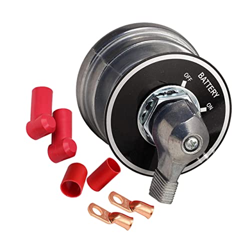 Garneck Battery Cut off Switch for Car Boat 300a Disconnect High Battery Isolator Copper Terminals