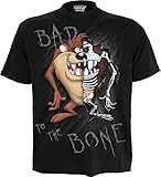 Looney Tunes M121-T-Shirts Camiseta, Black, M para Hombre