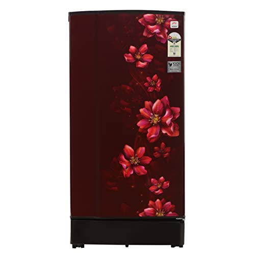 Image of Godrej 185 L 1 Star Direct Cool Single Door Refrigerator (RD EDGE 200A 13 TRF BR WN, Berry Wine, Largest Vegetable Storage, 2022 Model)