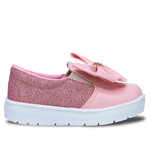 Tênis Slip On Infantil Menina Laço 11.44 (22, Rosa)