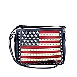 Montana West Womens Concealed Carry Crossbody Messenger Purse American Pride Collection US04G-8287