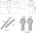Hengsong Knaufzylinder 30/30,Zylinderschloss 30/30, inkl. 8 Schlüssel,Türschloss für...
