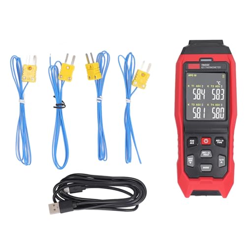 Thermomètre thermocouple K enregistreur de données à 4 canaux de mesure