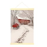 Multifonction : parfait pour les fêtes d'hiver ou comme un ajout attentionné à votre propre décoration d'intérieur, cette œuvre d'art sert de charmant rappel de la beauté de la saison.