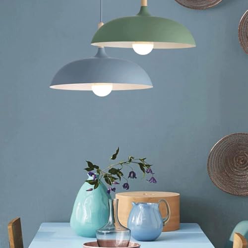 Lustre industriel vert 40cm pour illuminer une pièce sombre - 3