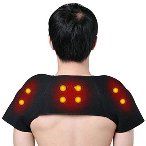 Shoulder Brace Double Shoulder Support Magnet self-Heating for Frozen Shoulder Pain Relief, Torn