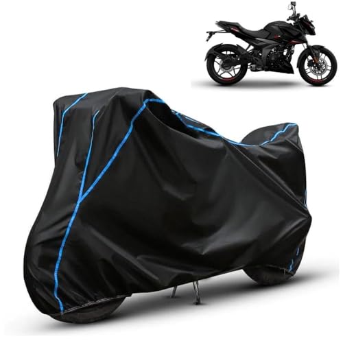 Image of Kerwa Waterproof Bike Cover Compatible with Bajaj Pulsar N160 | Dust Proof, UV-Resistant, All-Weather Protection Bike Body Cover, Windproof Elastic Bottom