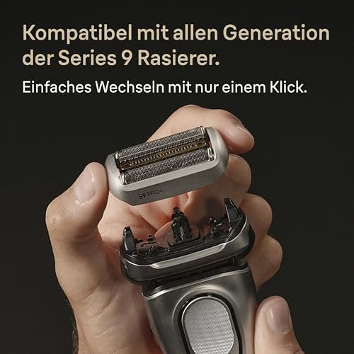 Braun Series 9 PRO+ Elektrorasierer Scherkopf 96M – ORIGINAL Ersatzscherteil und Rasierer Zubehör vom Hersteller – Made in Germany, Kompatibel mit Allen S9-Rasierern – Silber 6