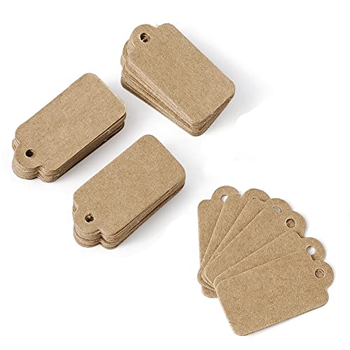 Beadthoven 500Pcs Price Tags Kraft Rectangle Tags For Jewelry Display Diy Crafts Making Kraft Hang Tag Gift Tag Wedding Favour Tags 30X15Mm Hole: 2Mm Burlywood Color #TOP3