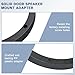 Fiegromech 4PCS 6.5 Inch Speaker Spacer Kit,Solid Plastic Car Door Speakers Adapter Gasket Mounting Bracket,Universal 6 1/2” Vehicle Stereo Speaker Ring Spacers 0.69” Depth