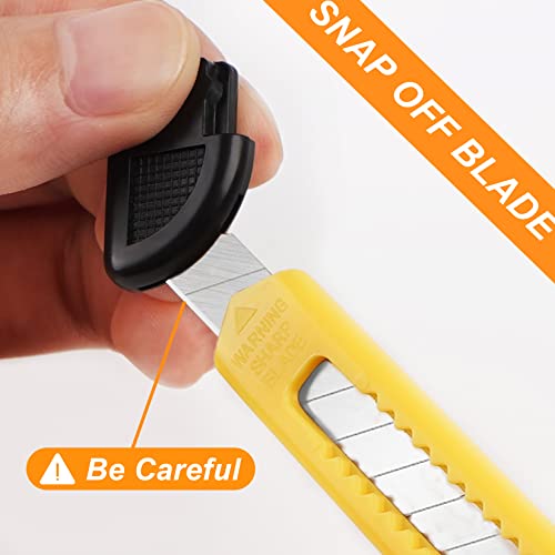 Diyself 6 Pack Utility Knife, 9Mm Wide Box Cutters, Box Cutter Retractable With Snap Off Utility Blades, Sharp Box Opener, Box Knife With Automatic Lock, Boxcutter For Cardboard, Paper, Plastic #TOP3