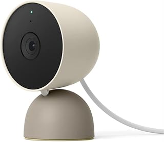 Google Nest - Cámara de seguridad (cableada) - 2ª generación - Lino, 1080p, solo movimiento
