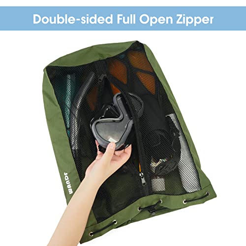 WANDF Borsa da nuoto Mesh Backpack con coulisse