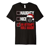 Star Wars Christmas Darth Vader Naughty or Nice Checklist Premium T-Shirt