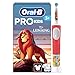 Oral-B Pro Kids 3+ König der Löwen Elektrische Zahnbürste für Kinder — Electric Toothbrush ab 3 Jahren, Inkl. 1 Aufsteckbürste, Extra Weiche Borsten und 2 Putzmodi für Zahnpflege, Weiß/Rot
