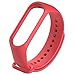 Produktbild KSFBHC Sport-Bügel-Uhr Band-Silikon-Handgelenk-Bügel for Xiaomi Mi Band 3 4 Smart Armband Ersatz Miband 4 Strap (Color : Red)