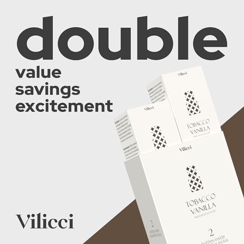 Image of Vilicci Tobacco Vanilla Car Fragrance (pack of 2) - Premium Auto Perfume & Car Air Freshener | Sophisticated & Timeless Scent | Long-Lasting (Up to 120 Days) | Odor Eliminating | Vegan, Cruelty-Free