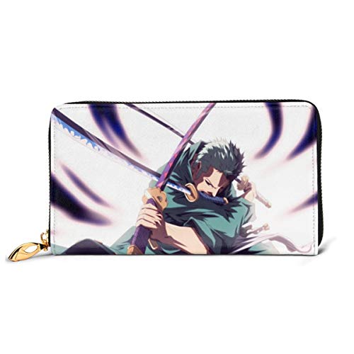 Preisvergleich Produktbild Einteilige Geldbörse aus echtem Leder mit Reißverschluss, lange Clutch, Münzfach, Kartenpaket für Damen und Herren