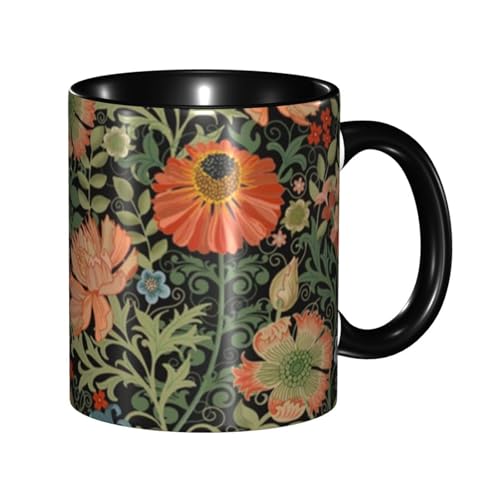 アール・ヌーボー マグカップ 旅マグ コーヒーカップ セラミック 330ml 陶器 食器 耐熱 水筒 プレゼントのサムネイル