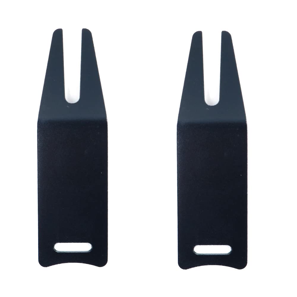 Aluminio Paquete de 2 Herramientas de Reparación de Divot de Golf Negro