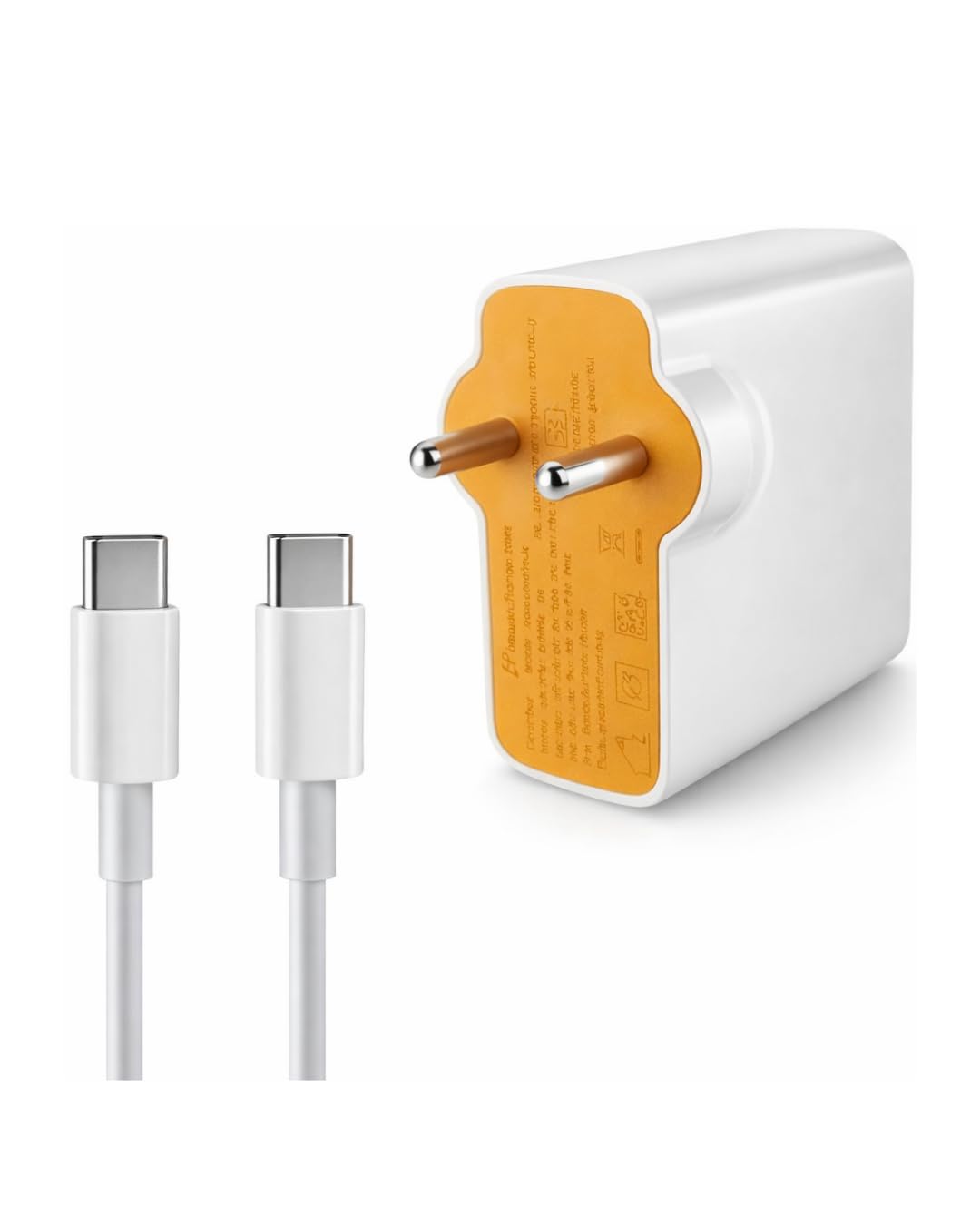 Original 120W Flash Charger Type C Wall Adapter with C-to-C Cable for High-Speed Compatible for vi-vo & iq-OO Charging (Fits V70, V60e, V50, V40e, Y300, Y29, X200, T4 Pro)-image-4