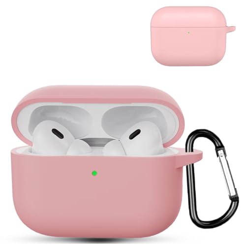 BOOLINN For airpods pro 3 �P�[�X �S�ʕی�J�o�[ �t��V���R�� �����Ռ��z���J�o�[ ����~�� �y�� ���� �h�o �L�Y�h�~ �[�d�Ή� �����h�~ ���s �J���r�i�t�� airpods pro3 �Ή� �ی�P�[�X(�s���N)