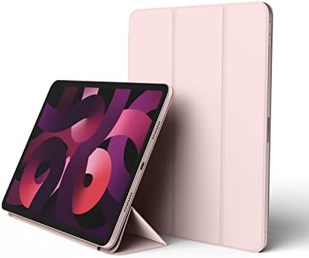 elago Magnetic Folio Case for iPad Air 10.9 Inch 5th, 4th & iPad Pro 1st Gen 2018 ver - Back Plate can be Attached to Metal Materials, Compatible with Apple Pencil and elago’s Pencil case (Sand Pink)