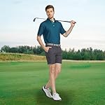 M MAELREG Mens Golf Shirt Short Sleeve Dry Fit Print Moisture Wicking Performance Patterns Collared Polo Shirt - Image 2