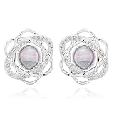 Equilibrium Candy Collection Silver Plated Earrings Contemporary Crystal Drop And Stud Fashion Jewellery Gift for Women (Candy Contemporary: H 1.4 cm × W 1.3 cm × D 0.4 cm)