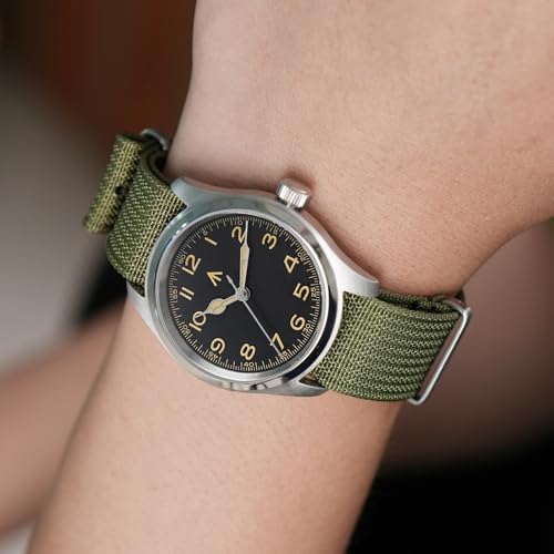 Image of TACTICAL FROG Nylon Watch Band 18mm 19 mm 20mm 22 mm 24 mm, Waterproof Military Watch Straps Replacement for Men Women, With Stainless Steel Buckle