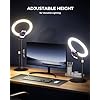 UBeesize 12" Desk Ring Light with Stand & Phone Holder - Adjustable Studio Light for Photography，Zoom Meetings, YouTube, TikTok, Live Streaming