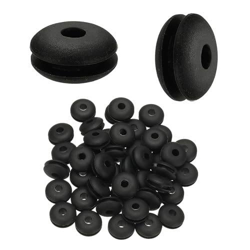 Kit œillets en caoutchouc noir PATIKIL pour gaine technique et manchon de câble métallique