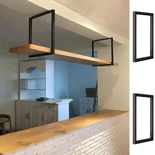 Support d'étagère flottante pour murs fragiles solution fixation plafond gain de place - 2