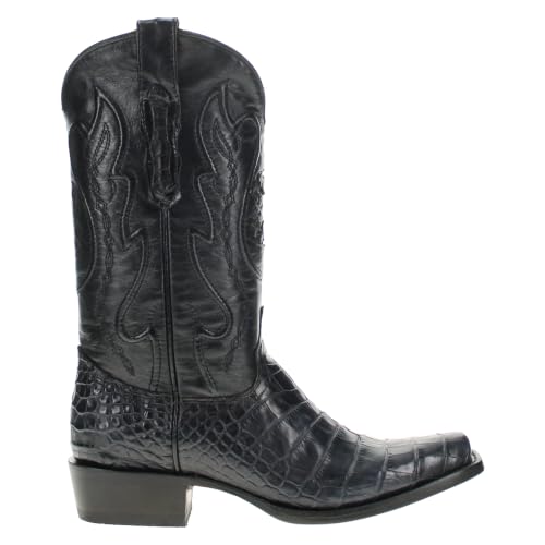 Image of Vaccari Men's Travis Genuine American Alligator Belly Leather Western Cowboy Boots