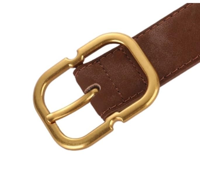 Frosted Snowflake Velvet Genuine Leather Belt Jeans Belt2