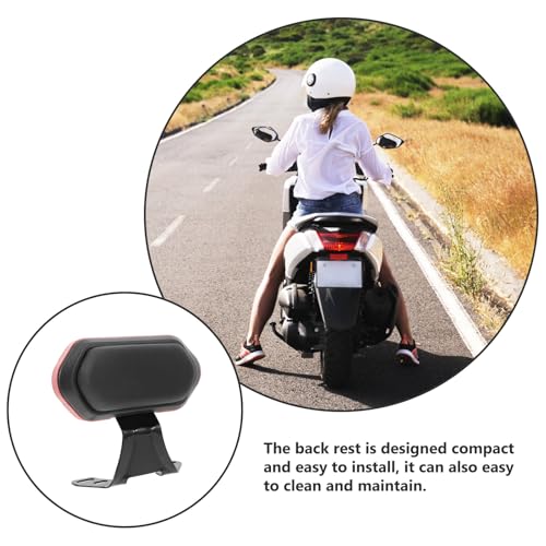 Dossier moto confortable et support de dossier scooter rouge Mikinona - 7