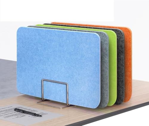 Panneau de séparation vert 40x50cm contre les distractions en bureau - 2
