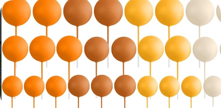 Ball Cake Topper Decorations, 108 PCS Round Ball Cake Toppers, Baking Cake Decorations, DIY Insert Topper Insert Decoration for Wedding Party Birthday Decorating(4 Colors)
