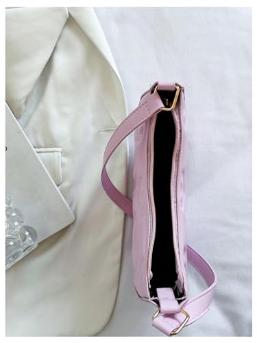 Verdusa Women's Crescent Shoulder Bags Top Handle Handbag Zipper Purses4