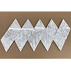Stone Center Online Carrara White Marble 4x8 Rhomboid Diamond Tile Polished Kitchen Bath Wall Floor Backsplash Shower (1 sq.ft.)