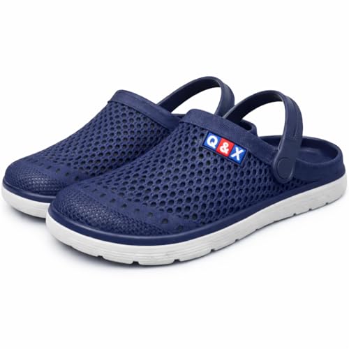 Image of Men Clogs Quick Dry Mesh Walking Clogs Lightweight EVA Arch Support Slip On Mules - Waterproof Anti Skid Outdoor Indoor Beach Pool Sandals