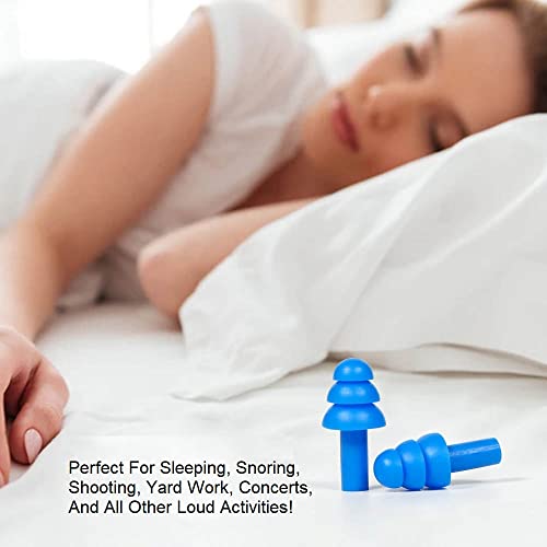 100 Pair Soft Silicone Reusable Washable Ear Plugs For Sleeping Swimming Noise Hearing Protection Earplugs Music Concerts Construction Shooting Hunting Motor Sports #TOP1