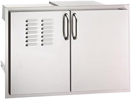 Fire Magic/American Outdoor Grill 33930S-12T Double Access Door with Double Drawer and Trash Tray with Louvers - Thumbnail 2