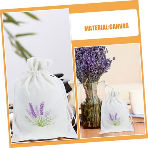 4 bolsas de saquitos con cordón para lavanda miniatura 7