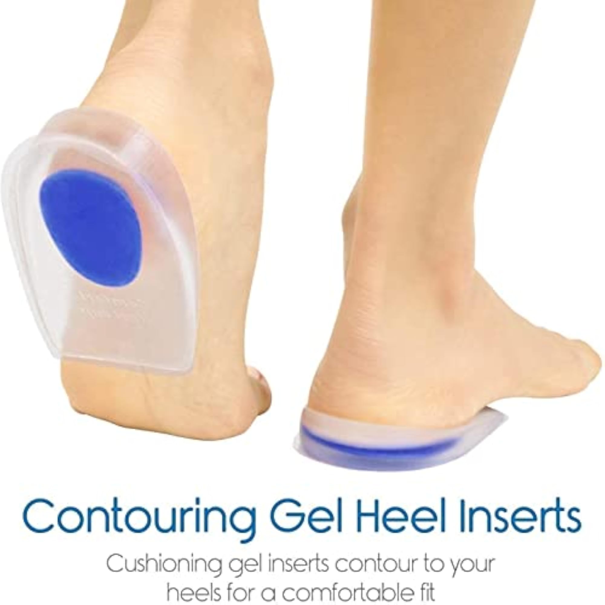 Silicone Gel Heel Protector Insole Cups for Pain Relief