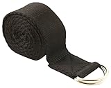Fit Spirit 6ft Fitness Exercise Yoga Strap - Black