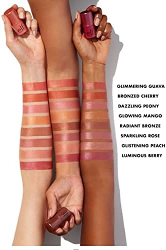 e.l.f. Monochromatic Multi Stick, Travel-Sized Luxuriously Creamy & Blendable Color, For Eyes, Lips & Cheeks, Vegan & Cruelty-Free, Glistening Peach, 0.17 Oz - 2